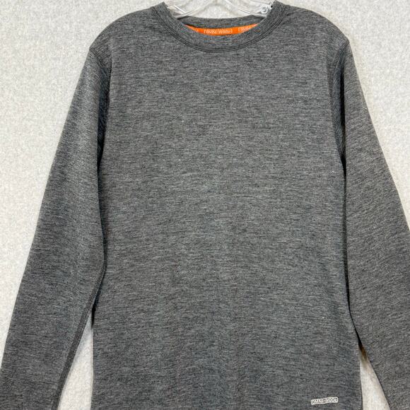 Omni-Wool Baselayer Shirt Size L Wool Blend Crew Neck Double Layer Gorpcore - Picture 3 of 15
